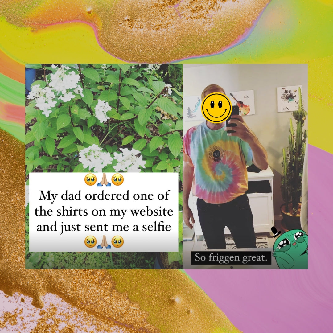 "Duh" Embroidered Oversized Tie-Dye T-Shirt