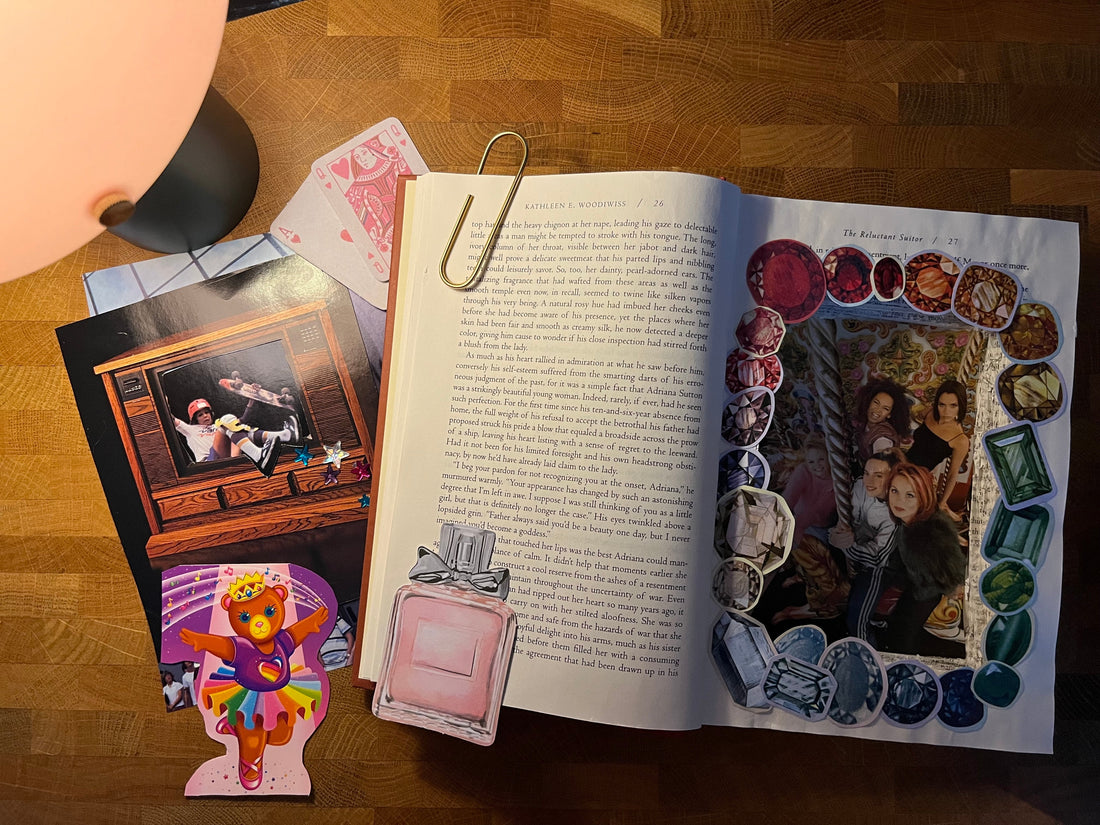 I'm Just a Girl Book Box representing female stereotypes, self-reclamation, and breaking free from the male gaze