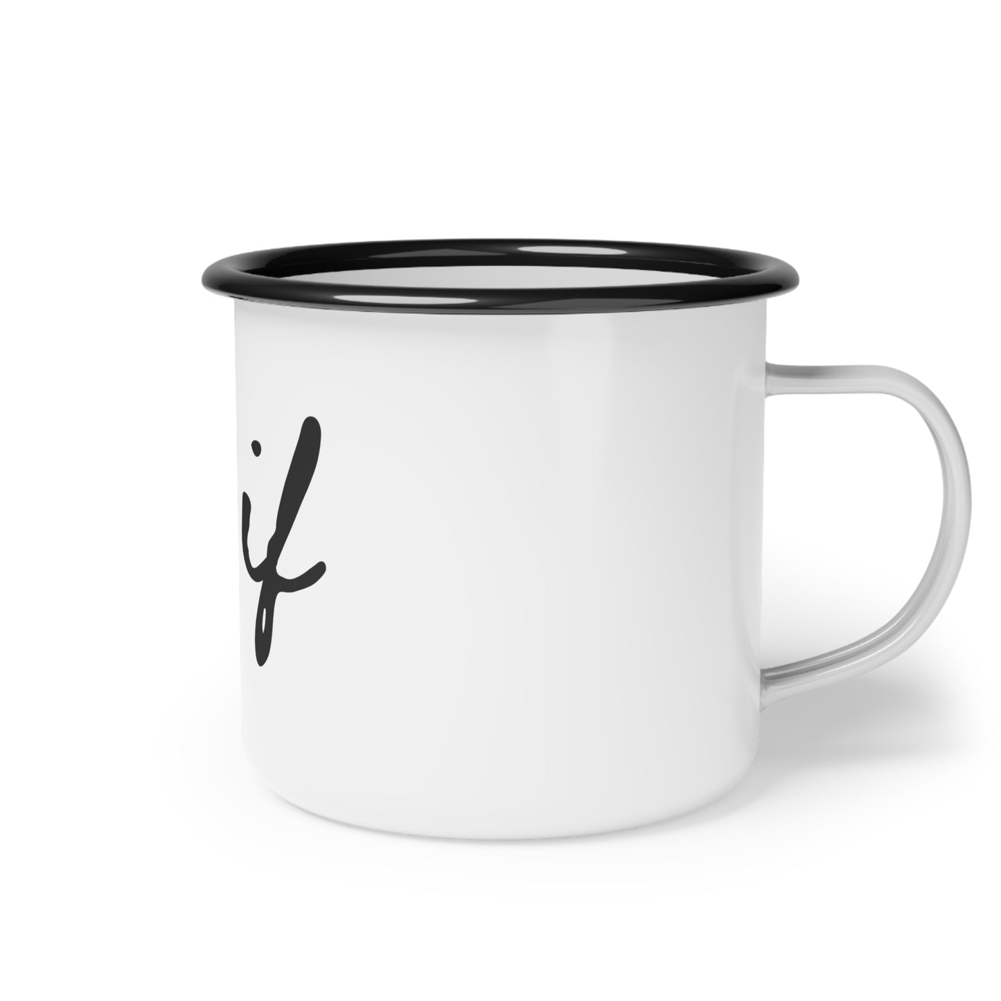 "as if" Enamel Camp Cup