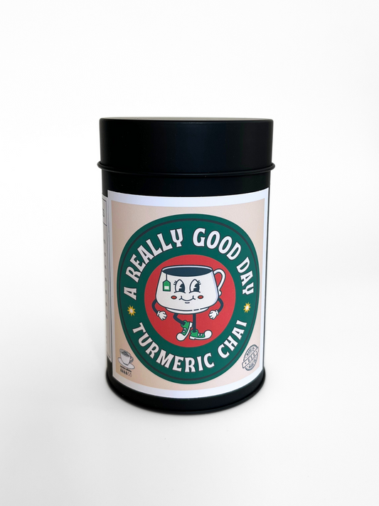 A Really Good Day - Turmeric Chai Tea Tin (25+ servings)