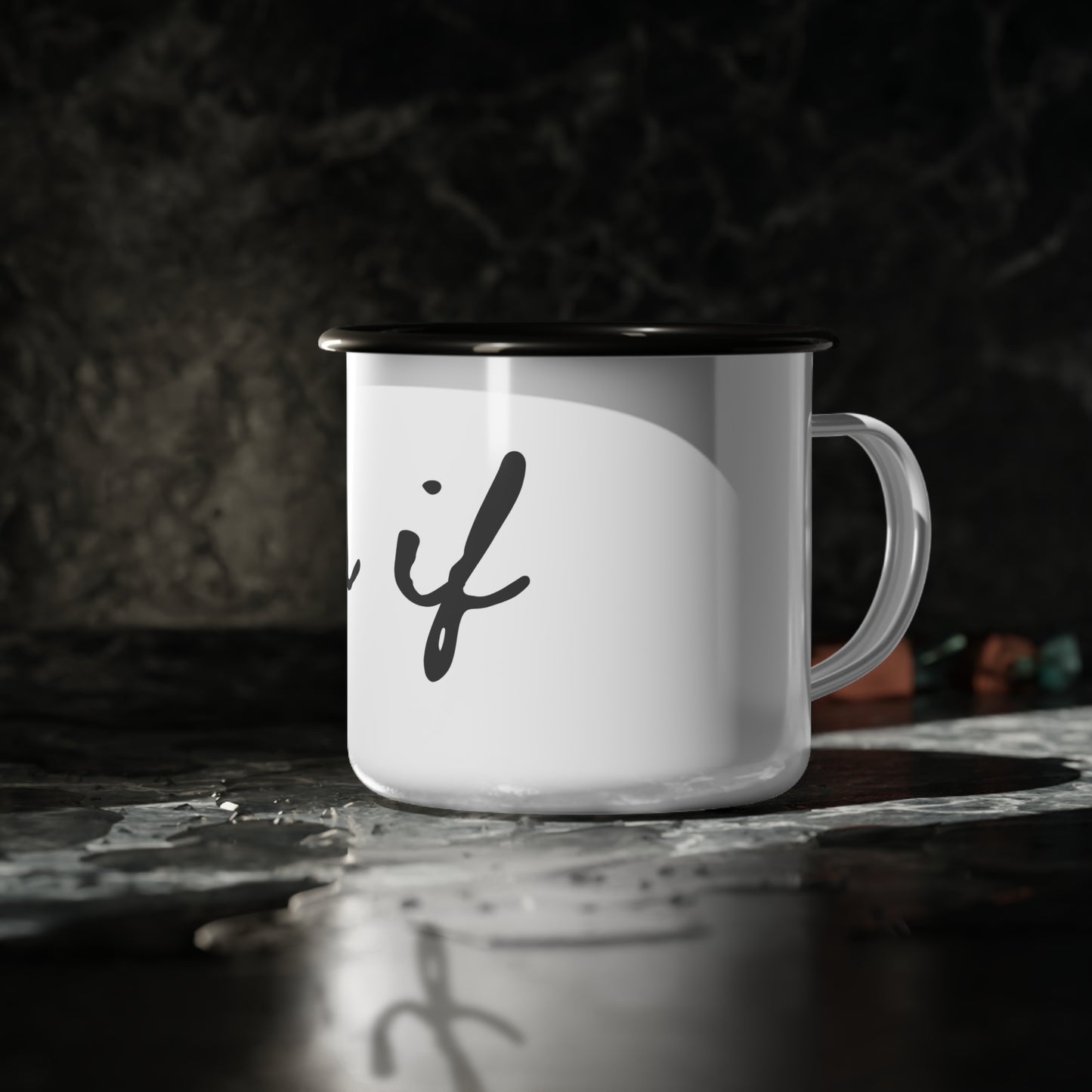 "as if" Enamel Camp Cup