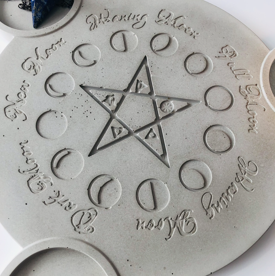 Grey Moon Phase Tray