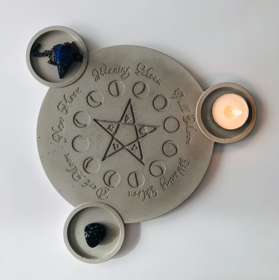 Grey Moon Phase Tray